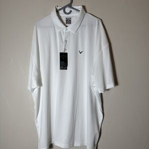 Callaway Polo Shirt Mens 3XLT Bright White  New With Tags